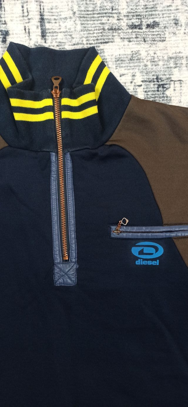 Jersey Vintage Hombre Diesel Azul/Marrón