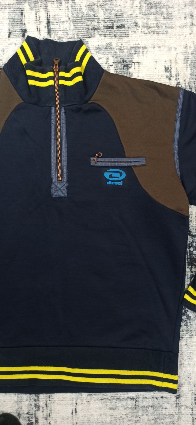 Jersey Vintage Hombre Diesel Azul/Marrón