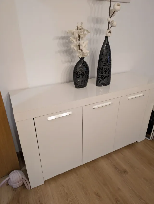 Aparador Cómoda blanca 142x44x80