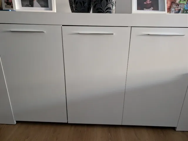 Aparador Cómoda blanca 142x44x80