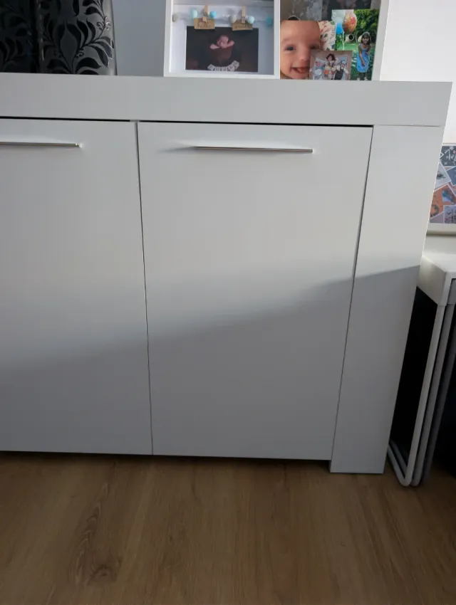 Aparador Cómoda blanca 142x44x80