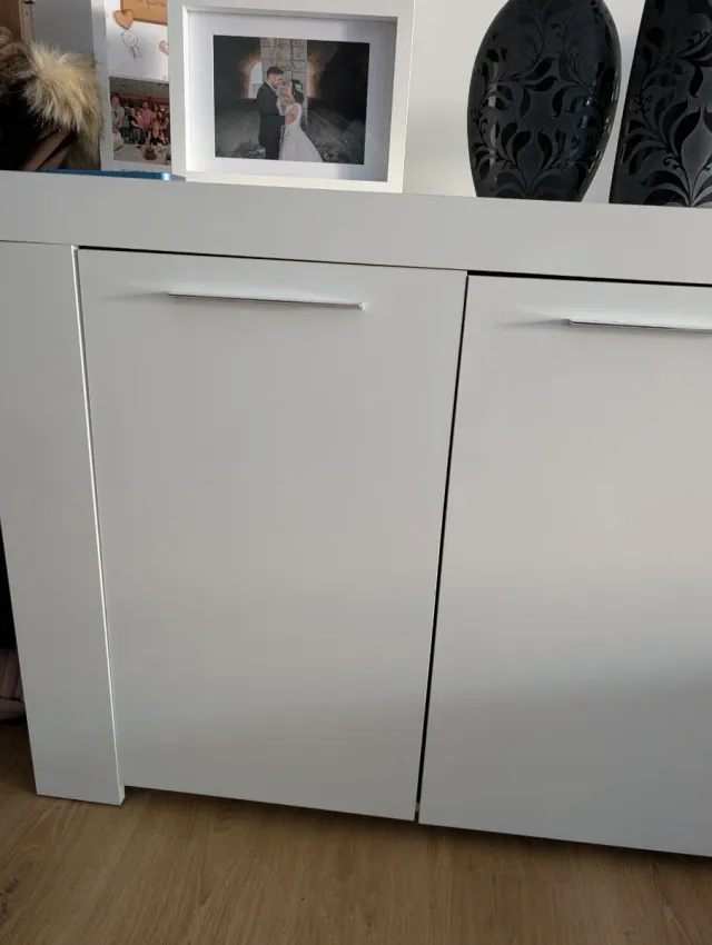 Aparador Cómoda blanca 142x44x80