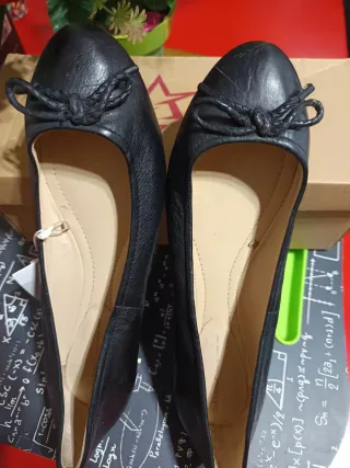 Scarpe piane Zara da donna nere taglia 38