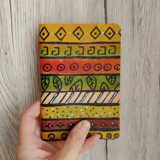 Quaderno tascabile artigianale stile etnico, A6
