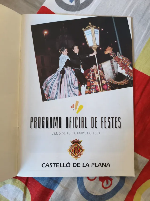 Programa Fiestas Magdalena 1994 Castelló