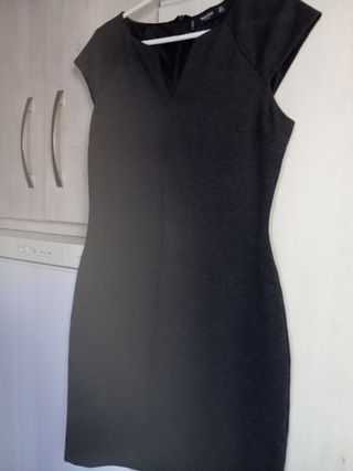 Vestido Mango gris talla S