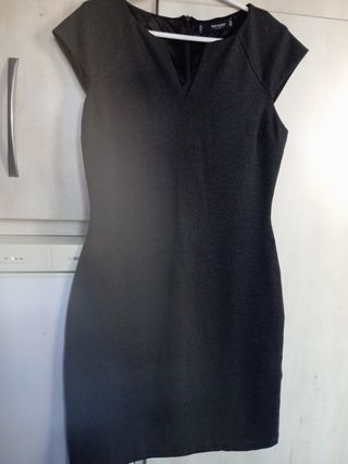 Vestido Mango gris talla S