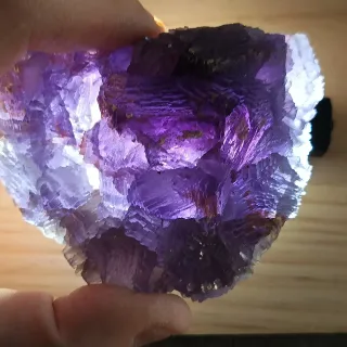 Fluorite Viola Grezzo Minerale