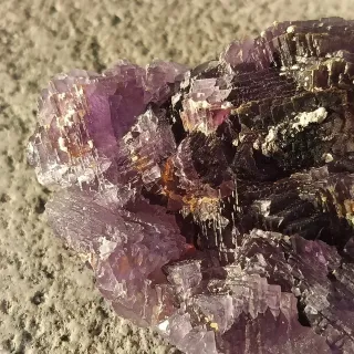 Fluorite Viola Grezzo Minerale