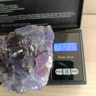 Fluorite Viola Grezzo Minerale