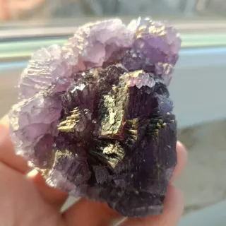 Fluorite Viola Grezzo Minerale