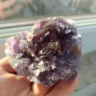 Fluorite Viola Grezzo Minerale