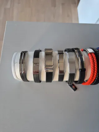 Pulseras Acero y Caucho