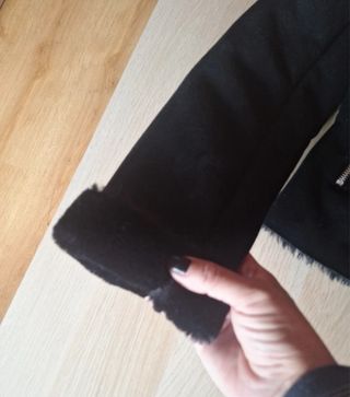 Chaqueta Zara Ante Negra Talla M