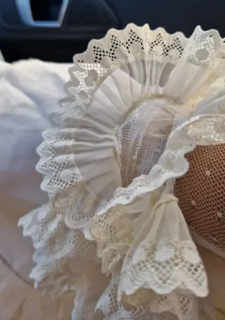 Vestido Flamenca/Novia Blanco roto