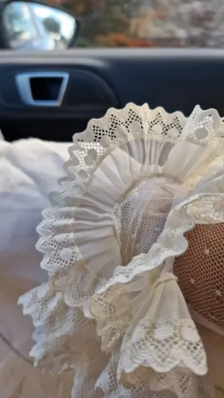 Vestido Flamenca/Novia Blanco roto