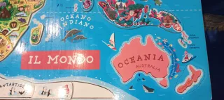 Mappa del mondo Janod illustrata