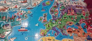 Mappa del mondo Janod illustrata