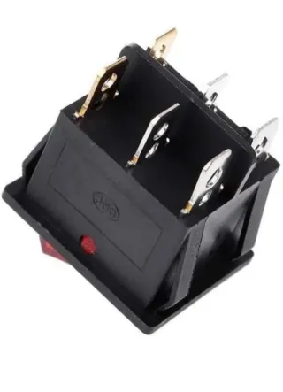 Interruptor Doble Verde Estrecho