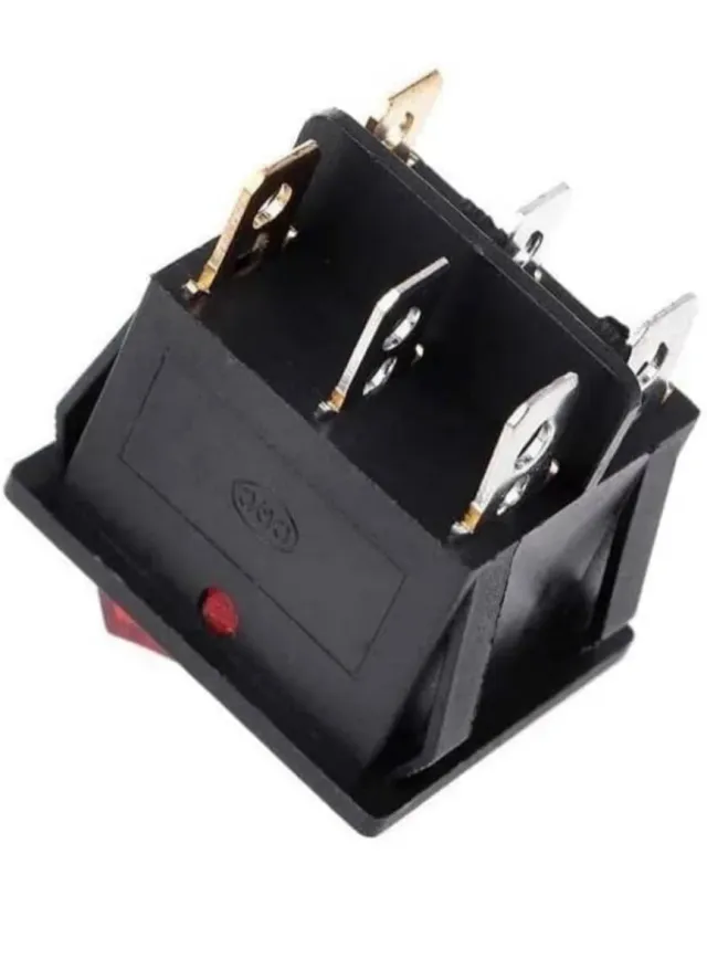 Interruptor Doble Verde Estrecho