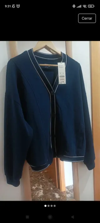 Cárdigan Oysho azul marino