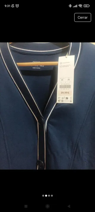 Cárdigan Oysho azul marino