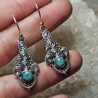 Pendientes Plata 925 Esmeralda