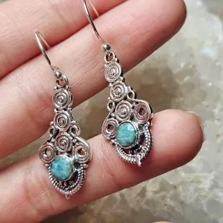 Pendientes Plata 925 Esmeralda