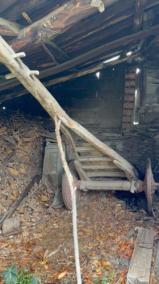 Carro de madera antiguo de Ourense, Galicia