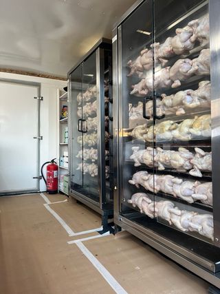 Camión asador de pollos