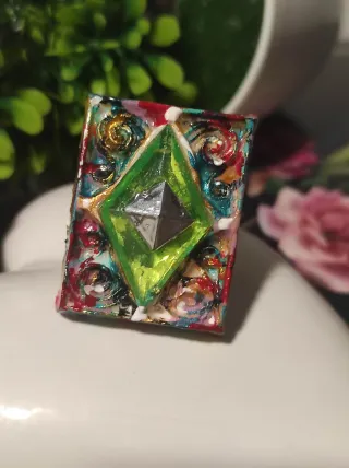 Anillo Vintage Grande Multicolor