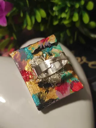 Anillo Vintage Grande Multicolor