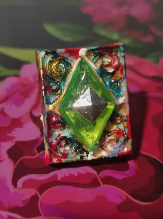 Anillo Vintage Grande Multicolor