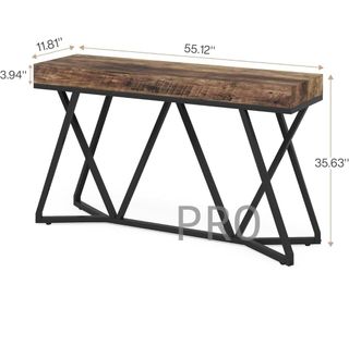 Tavolo consolle con base in metallo - Tribesigns