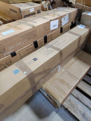 Tavolo consolle con base in metallo - Tribesigns