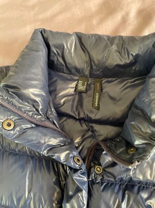 Chaqueta acolchada azul mujer