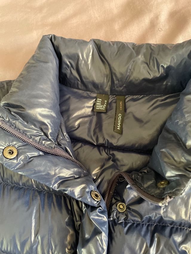 Chaqueta acolchada azul mujer