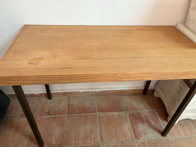 Mesa madera y metal