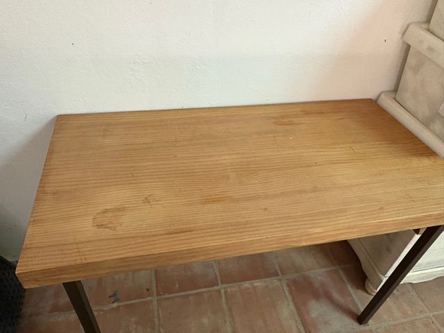 Mesa madera y metal