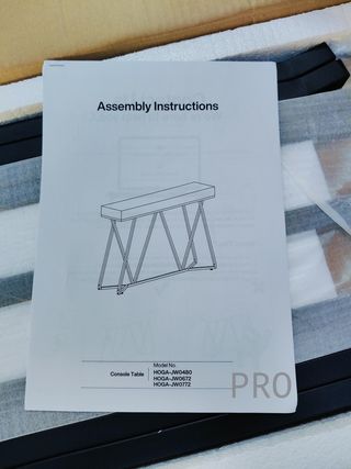 Tavolo consolle in metallo