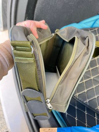 Bolso maletín verde militar