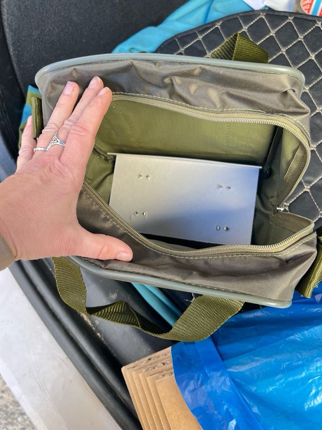 Bolso maletín verde militar