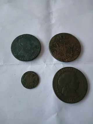 4 Monedas Isabel II (1837-1868)