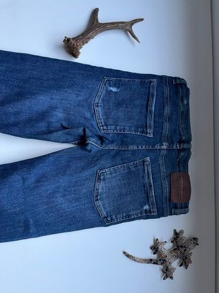 Vaqueros pitillo azul oscuro