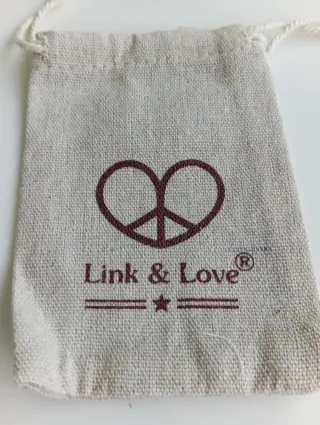 Pulsera Link&Love piedras rosas y moradas