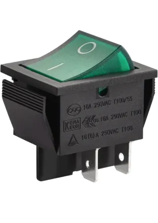 Interruptor verde 2 polos 16A 230v