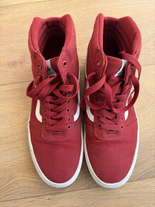 Zapatillas Vans Altas Rojas Oscuras