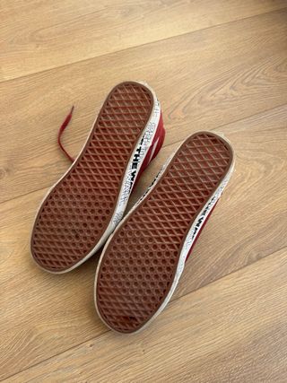 Zapatillas Vans Altas Rojas Oscuras