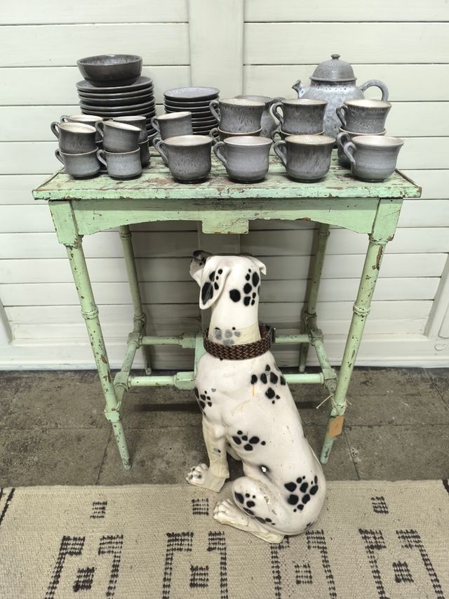 Set caffè vintage in ceramica firmato. 43 pezzi