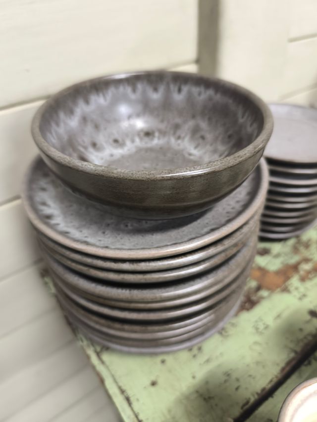 Set caffè vintage in ceramica firmato. 43 pezzi